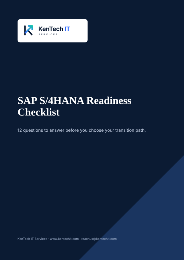 Cover of the SAP S/4HANA Readiness Checklist
